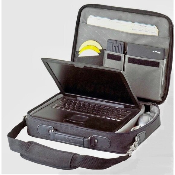 Targus Traditional Clamshell Notepac Laptop Case - GSA-OCN1 w/Shoulder Strap NEW - Picture 3 of 9